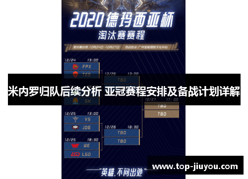 米内罗归队后续分析 亚冠赛程安排及备战计划详解